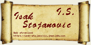 Isak Stojanović vizit kartica